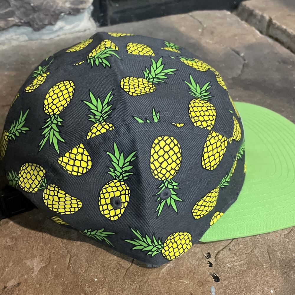 Duvin Design Company Hat Short Billed, Pineapple Designs With Green Bill - Picture 3 of 8